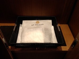 And the laundry in the butler box