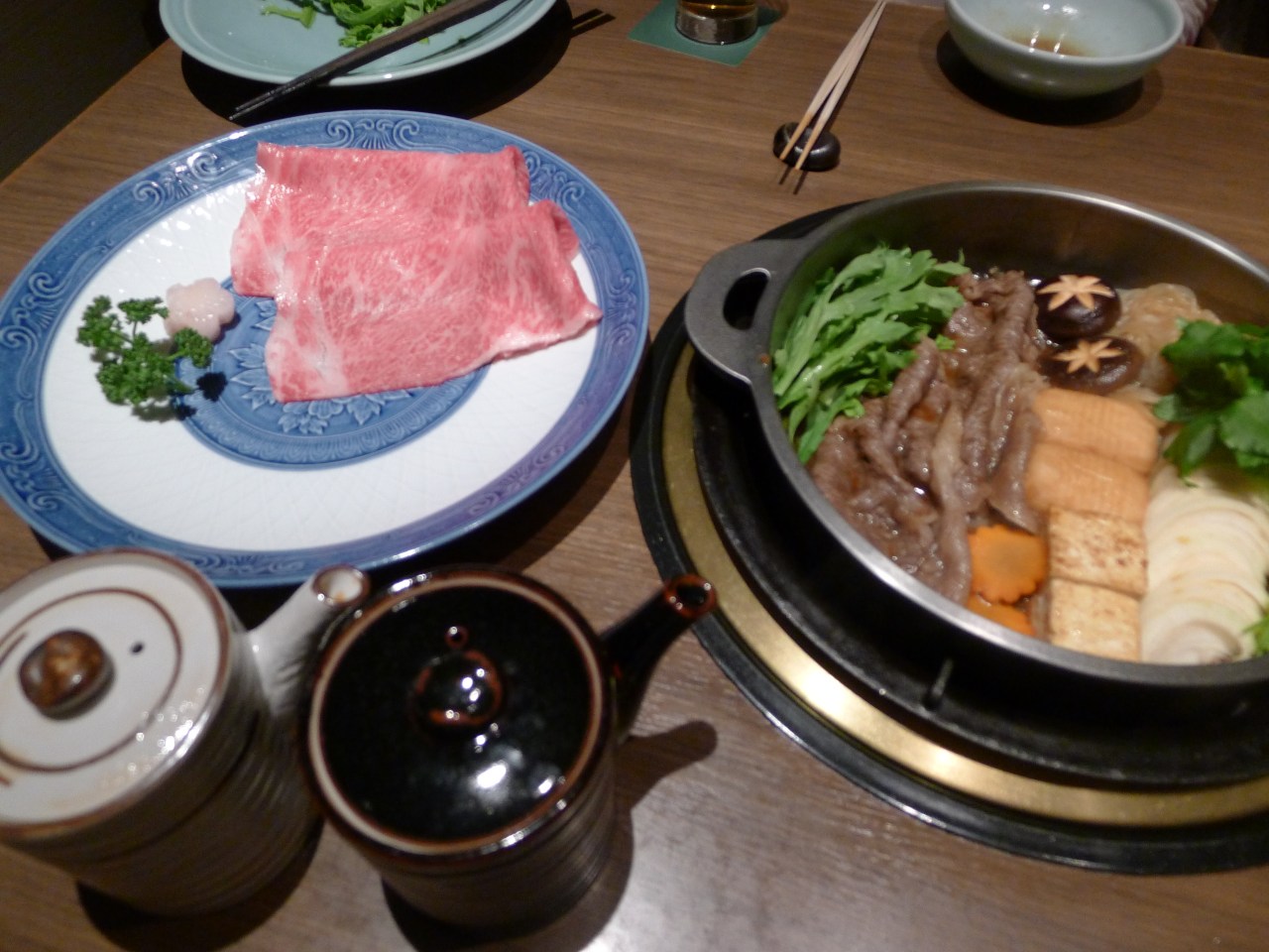 Marbling & gold flakes